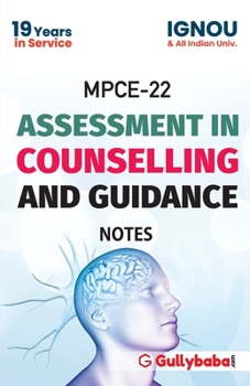 Paperback MPCE-022 Assessment In Counselling And Guidance Notes - 2018 Book