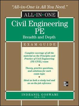 Hardcover Civil Engineering All-In-One PE Exam Guide: Breadth and Depth Book