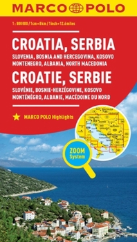 Loose Leaf Croatia and Serbia Marco Polo Map [German] Book