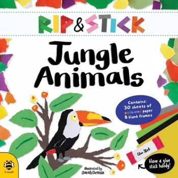 Paperback Rip & Stick Jungle Animals Book