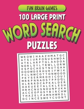 Paperback 100 Large Print Word Search Puzzles: 100 Word Search Puzzles with answers 128 Pages 8.5x11in [Large Print] Book