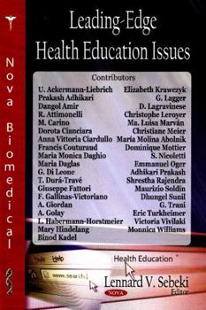 Hardcover Leading-Edge Health Education Issues Book