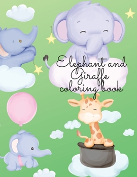 Paperback Elephant and Zebra coloring book