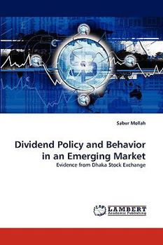 Paperback Dividend Policy and Behavior in an Emerging Market Book