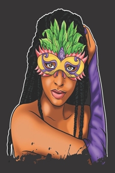 Paperback Black Girl Magic Lined Journal: Black Girl Magic Mardi Gras Gift Woman Braids Mask Creole - Self Care-Gratitude-6x9" 100 Pgs- Rhymes-Poetry-Prayer-Not Book