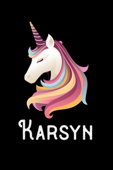 Karsyn: Personalized Custom Name Unicorn Themed Monthly 2020 Planner (Calendar, To Do List, Monthly Budget, Grocery List, Yearly Financial Goals) Gift for Girls and Women