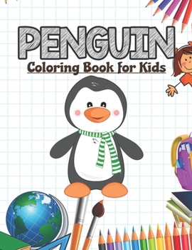 Paperback Penguin Coloring Book for Kids: Animal Activity Book