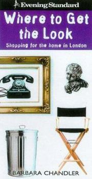 Paperback "Evening Standard" Where to Get the Look: Shopping for the Home in London (Evening Standard Guides) Book