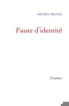 Paperback Faute d'identité [French] Book