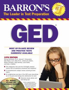 Paperback Barron's GED [With CDROM] Book