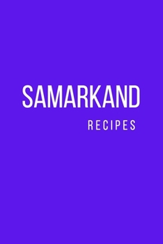 Paperback Samarkand: Recipes Book