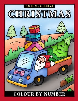 Paperback Christmas Colour by Number: Coloring Book for Kids Ages 4-8 Book