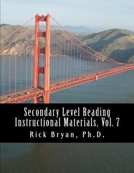 Paperback Secondary Level Reading Instructional Materials, Vol. 7 Book