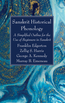 Paperback Sanskrit Historical Phonology Book