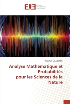 Paperback Analyse Mathématique et Probabilités pour les Sciences de la Nature [French] Book
