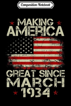 Composition Notebook: March 1945 Awesome 74th Birthday flower Gift girl  Journal/Notebook Blank Lined Ruled 6x9 100 Pages