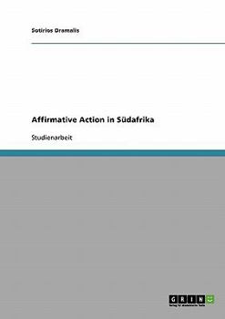 Paperback Affirmative Action in Südafrika [German] Book