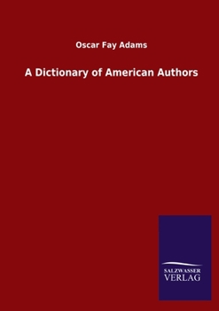 Paperback A Dictionary of American Authors Book