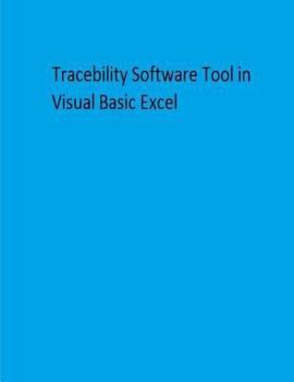 Paperback Traceability Software Tool in Visual Basic Excel Book