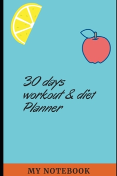 Paperback Diet/workout Planner Book