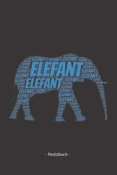 Elefant: Notizbuch, Notizblock - Kariert, Karierte, Kariertes, Karo-Raster - DIN A5, 120 Seiten - Notizen, Ideen, Gedanken, Erinnerungen, Termine, Planer, Tagebuch, Organisation