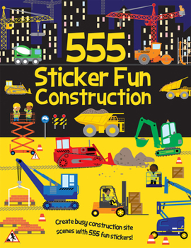 Paperback 555 Sticker Fun - Construction Book