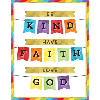 Wall Chart Be Kind Have Faith Love God Chart Book