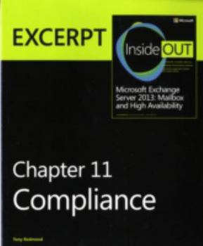 Paperback Compliance: EXCERPT from Microsoft Exchange Server 2013 Inside Out Book