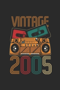 Vintage 2005: Graph Ruled Notebook – Journal for Birthday Gift Idea