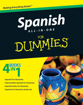 Paperback Spanish All-In-One for Dummies [With CDROM] Book