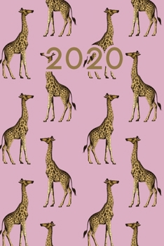 Paperback 2020: Dated Goal Planner Focus Weekly Monthly Giraffe Zoo Planner Book