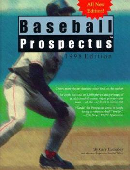 Paperback Baseball Prospectus: 1998 Ed (P) Book