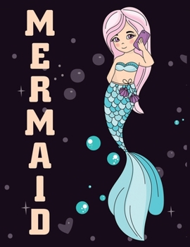 Mermaid: Cute Notebook for Girls Teens Kids Journal College Ruled Blank Lined (8.5 x 11) Large nootbook School Diary Softback Cover Mermaid Lover Gifts