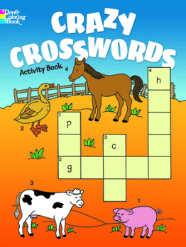 Paperback Crazy Crosswords Activity Book