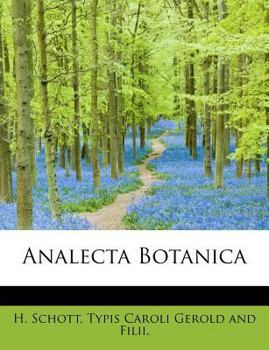Paperback Analecta Botanica [Latin] Book