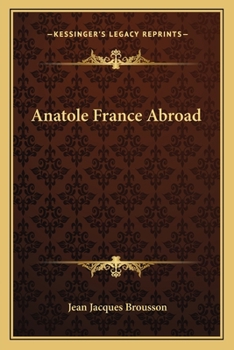 Anatole France Abroad