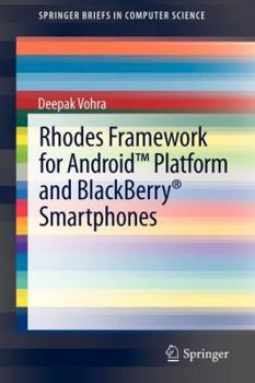 Paperback Rhodes Framework for Android(tm) Platform and Blackberry(r) Smartphones Book