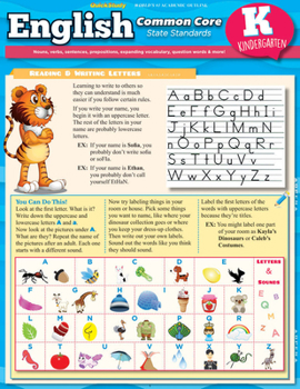 Wall Chart English Common Core Kindergarten Book