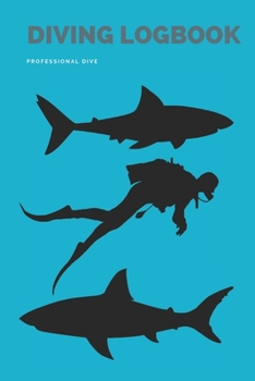 Paperback Dive Diving Logbook: Scuba Diving Log Book, Scuba Log BookMini Size 6x9", 110 Pages 110 dives.Professional Dive. Book