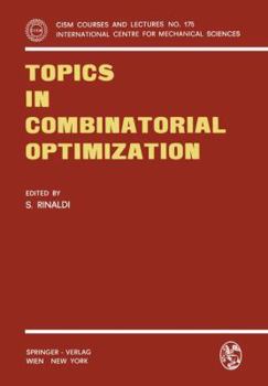 Paperback Topics in Combinatorial Optimization Book