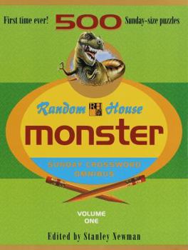 Paperback Random House Monster Sunday Crossword Omnibus, Volume 1 [Large Print] Book