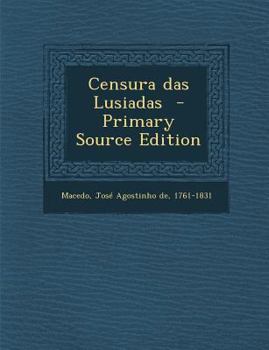 Paperback Censura Das Lusiadas [Portuguese] Book