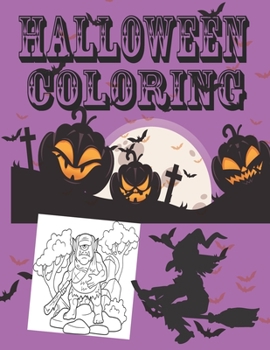 Paperback Halloween Coloring: Awesome Halloween Book for Women Book