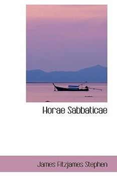 Paperback Horae Sabbaticae Book