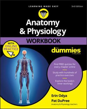 Paperback Anatomy & Physiology Workbook for Dummies with Online Practice Book