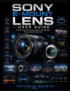 Paperback SONY E-MOUNT LENS USER GUIDE: Practical Lens Selection, Camera Compatibility, Setup, and Shooting Tips Book