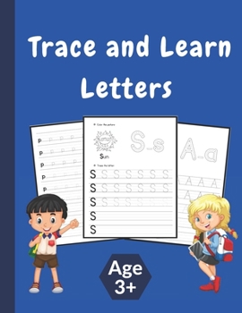 Paperback Trace and Learn Letters: Learn How to Write Alphabet Upper and Lower Case Book