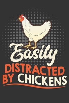 Paperback 2020 Week To View Dated Planner Diary: 6x9 Inches Paperback Easily Distracted By Chickens Book