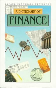 Paperback A Dictionary of Finance Book