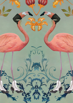 Hardcover Sandrine Chambery Flamingo's Lined Notebook: Plastic Free Packaging Book